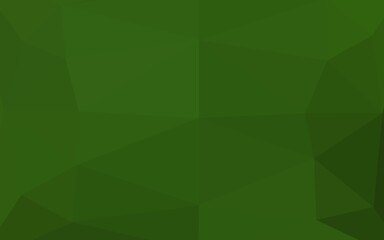 Obraz premium Light Green vector triangle mosaic template.