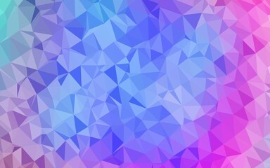 Fototapeta premium Light Multicolor, Rainbow vector abstract mosaic background.