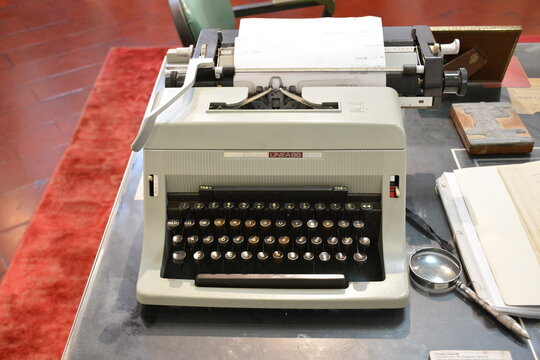 Olivetti line a88 typewriter at First united building museum in Escolta, Manila, Philippines