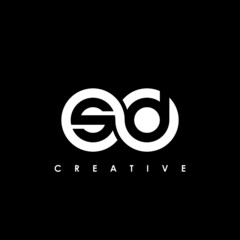 SD Letter Initial Logo Design Template Vector Illustration	
