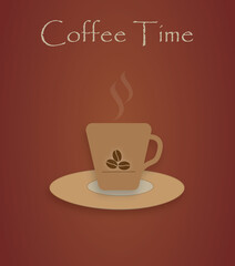 Coffee Time poster , perfect for use in coffee shop, social media page and other places.