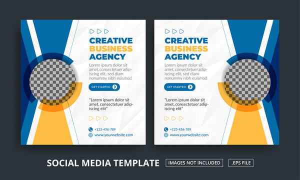 Flyer or Social Media Post template themed Creative Business Agency