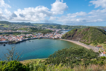 Obraz premium Walk on the Azores archipelago. Discovery of the island of Faial, Azores. Portugal.