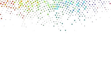 Light Multicolor, Rainbow vector texture in triangular style.