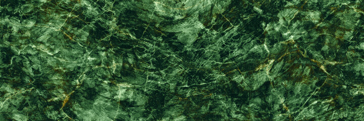 Closeup surface abstract marble pattern at the green stone floor texture background, luxurious wallpaper with copy space, Emperador breccia natural pattern of marbel, polished quartz slice mineral.