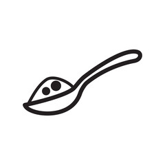 spoon icon vector symbol template