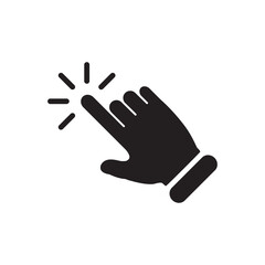 Obraz premium finger touch icon vector symbol template