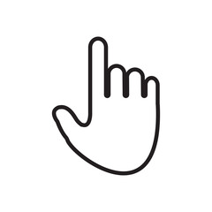 Obraz premium finger touch icon vector symbol template