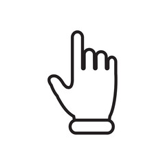 Obraz premium finger touch icon vector symbol template