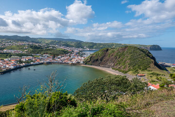 Fototapeta premium Walk on the Azores archipelago. Discovery of the island of Faial, Azores. Portugal.