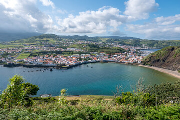 Fototapeta na wymiar Walk on the Azores archipelago. Discovery of the island of Faial, Azores. Portugal.