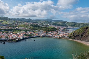 Fototapeta na wymiar Walk on the Azores archipelago. Discovery of the island of Faial, Azores. Portugal.