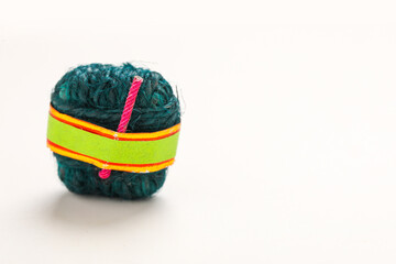 Diwali handmade bomb isolated on white background,