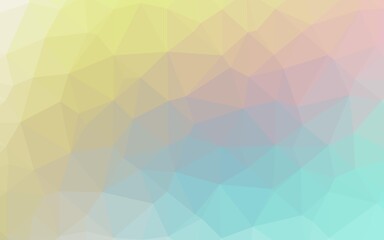 Light Blue, Yellow vector blurry triangle pattern.