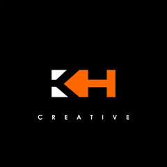 KH Letter Initial Logo Design Template Vector Illustration	
