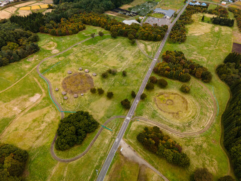Oyu Stone Circles in Akita, 2020.