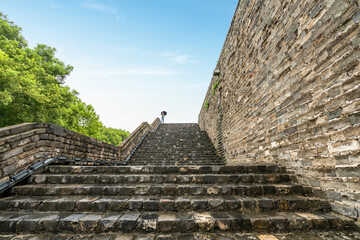 Fototapeta na wymiar Ancient city walls in Nanjing, China