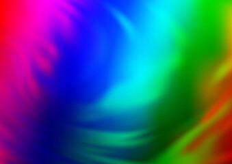 Naklejka premium Light Multicolor, Rainbow vector bokeh template.