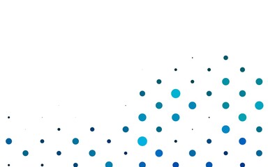 Light BLUE vector background with bubbles.