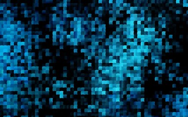 Dark BLUE vector background with rectangles.