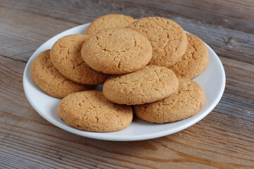 Oatmeal cookies on a plate