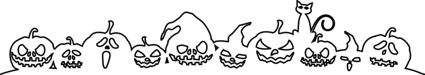 HALLOWEEN pumpkin holiday silhouette vector