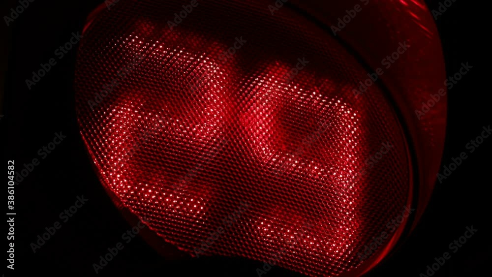 Poster street traffic light with timer. red inhibit signal