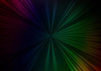 Dark Multicolor, Rainbow vector background with straight lines.
