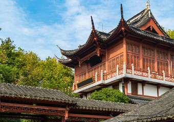 Fototapeta premium scenery of Confucius Temple in Nanjing, Jiangsu Province, China