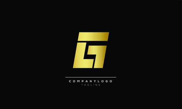 LGR Abstract initial monogram letter alphabet logo design
