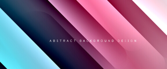 Fototapeta premium Fluid gradients with dynamic diagonal lines abstract background. Bright colors with dynamic light and shadow effects. Vector wallpaper or poster
