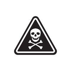 Skull icon isolated on white background