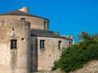 Fototapeta na wymiar Alte genuesische Zitadelle in Saint-Florent, Korsika, Frankreich 