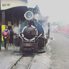 steam train in the countryside
