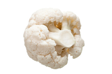 sprig of cauliflower of fresh vegetable ripe piece of vegetarian food isolated on white background, nobody.