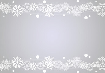 雪の結晶　背景イラスト