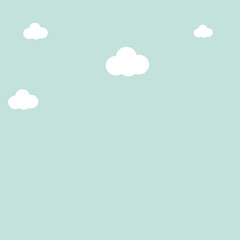Clouds sky background. Vector illustration