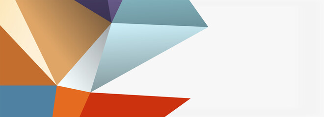Obraz premium 3d mosaic abstract backgrounds, low poly shape geometric design