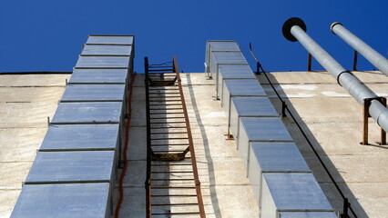 
Details and elements of the facade of the building.
Russian architecture, background image for web design.