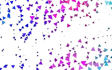 Light Pink, Blue vector pattern in polygonal style.