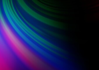 Dark Multicolor, Rainbow vector blurred bright pattern.
