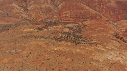 desert mountains with beautiful shapes and colors