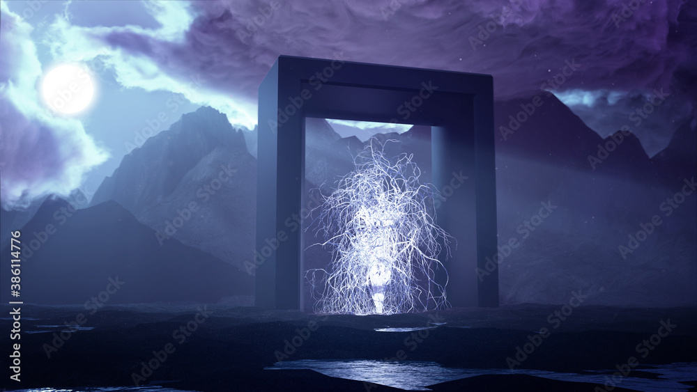 Canvas Prints alien terra concept 3d render