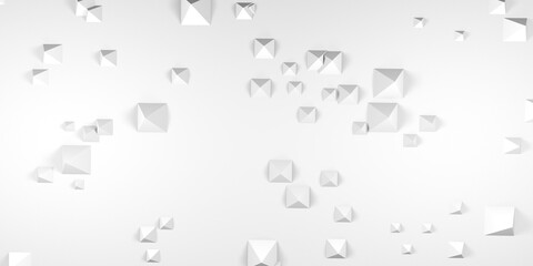 Abstract pyramid geometric concept background