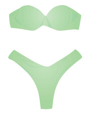 Green swim suit. vector illustration