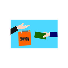 vector illustration of hand drawing buying and selling dollar bill