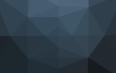 Dark BLUE vector shining triangular pattern.