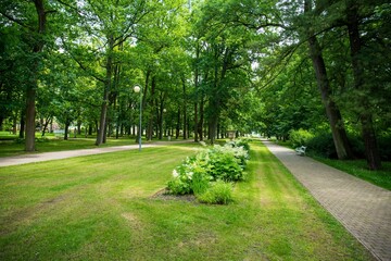 Spa town Frantiskovy Lazne in West Bohemia