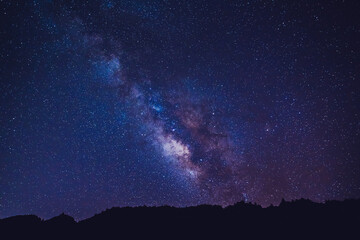 Fototapeta na wymiar Starry Milky Way at Oahu, Hawaii