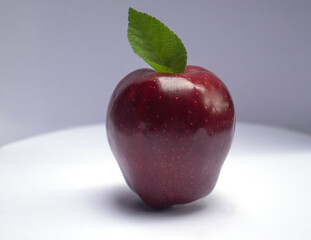 red apple isolated on white
